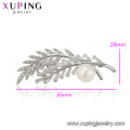 00097 vogue top qualité perle broche feuille de luxe forme broches goupilles accessoires de mode pour femmes bijoux